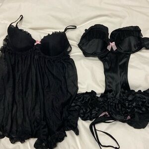 Like New without tags never worn black lingerie from Victoria’s Secret.